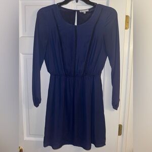 Eyelet Navy Blue Women's Dress